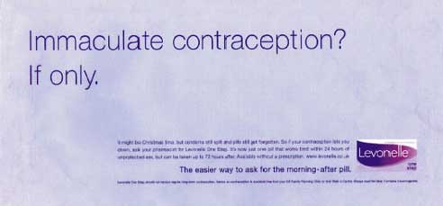 immaculate contraception ad